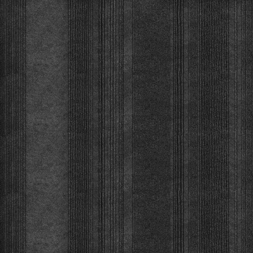 Style Selections New Age Plank Ice Pattern Peel-and-Stick Carpet Tile- Black- 1 Each