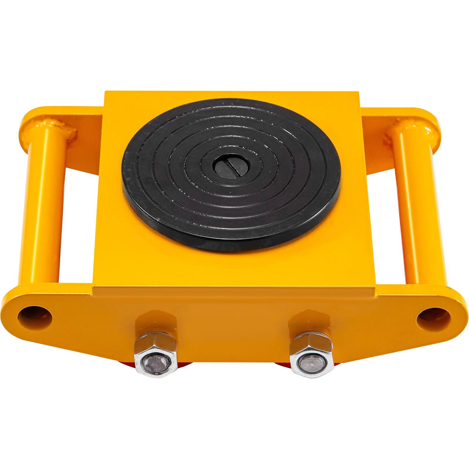 VEVOR Machinery Movermachinery Skate Dolly6t, w/ 360 Rotation, 4pcs in Yellow