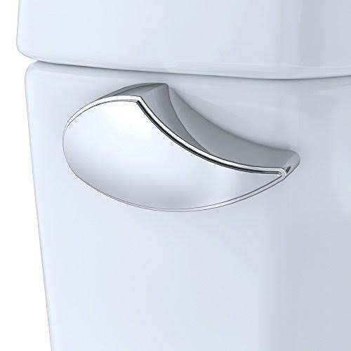 Toto CST776CSFG#01 Drake Two-Piece Elongated 1.6 GPF Universal Height Tornado Flush Toilet with CeFiONtect , Cotton White