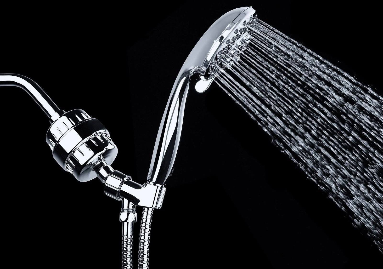 Aquabliss High Output Universal Shower Filter with Replaceable Multi-Stage
