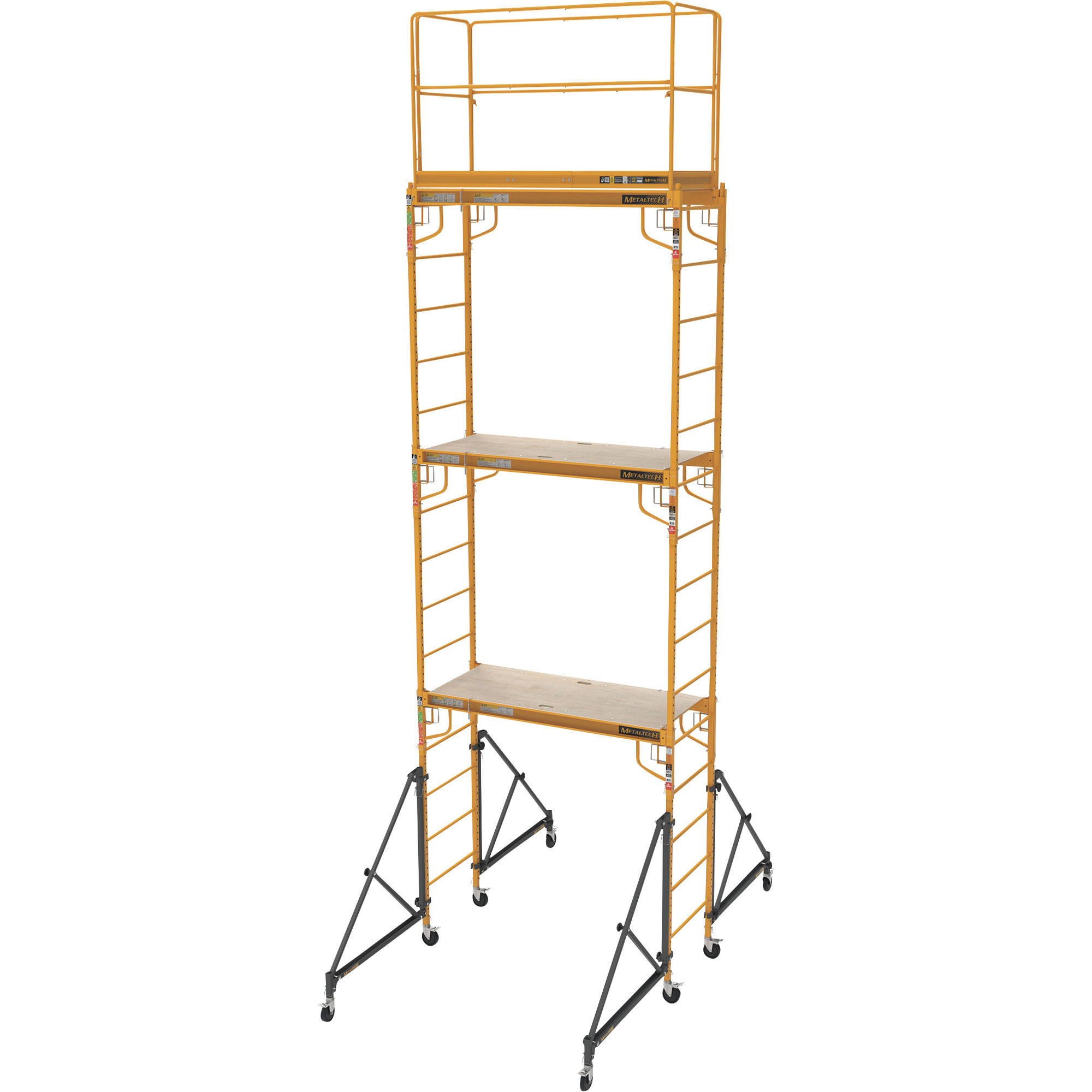 Metaltech Multipurpose 18ft. Maxi Square Triple Baker-Style Scaffold Tower Package