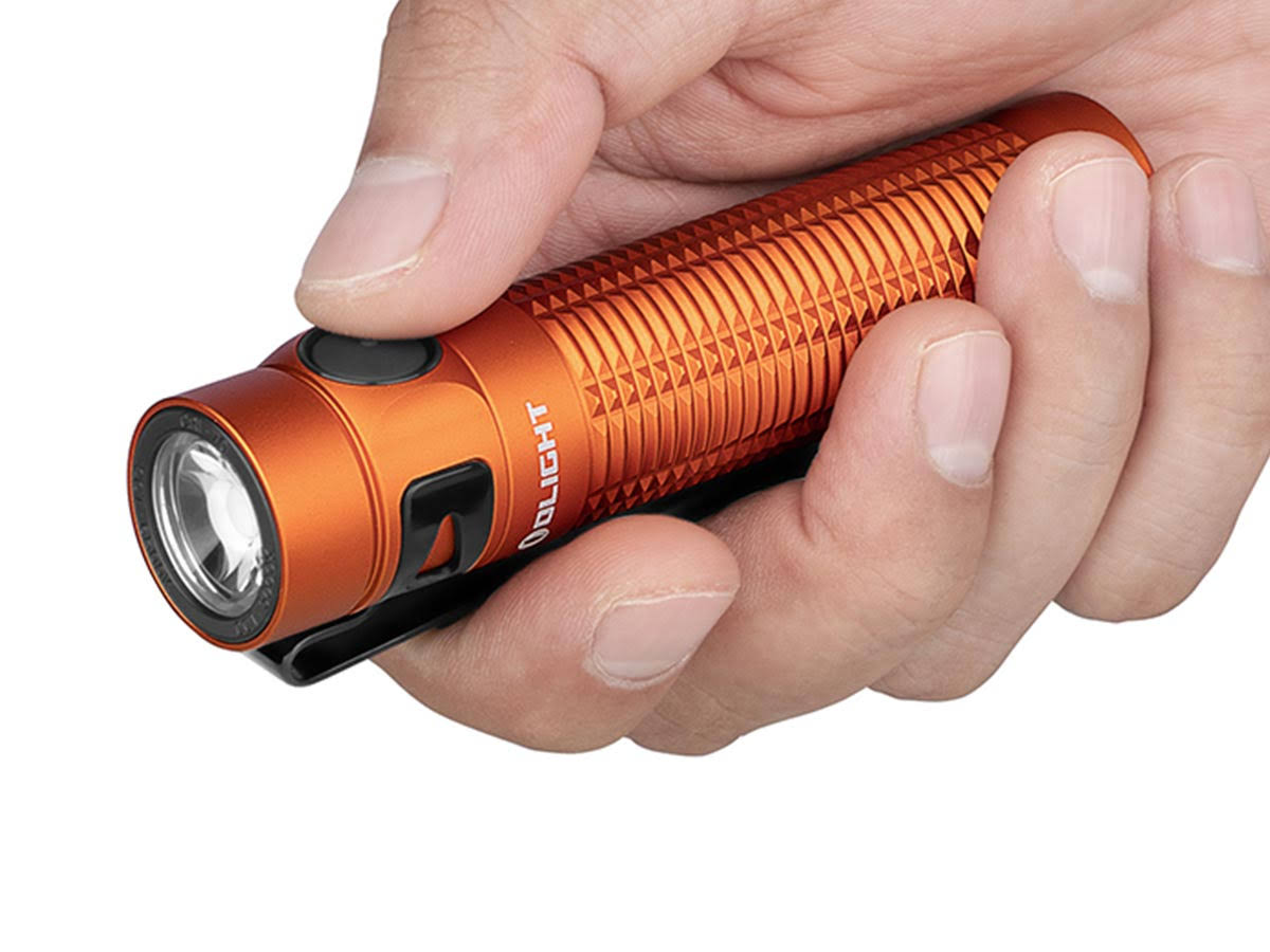 Olight Baton 3 Pro Flashlight with Neutral White Beam (Orange)
