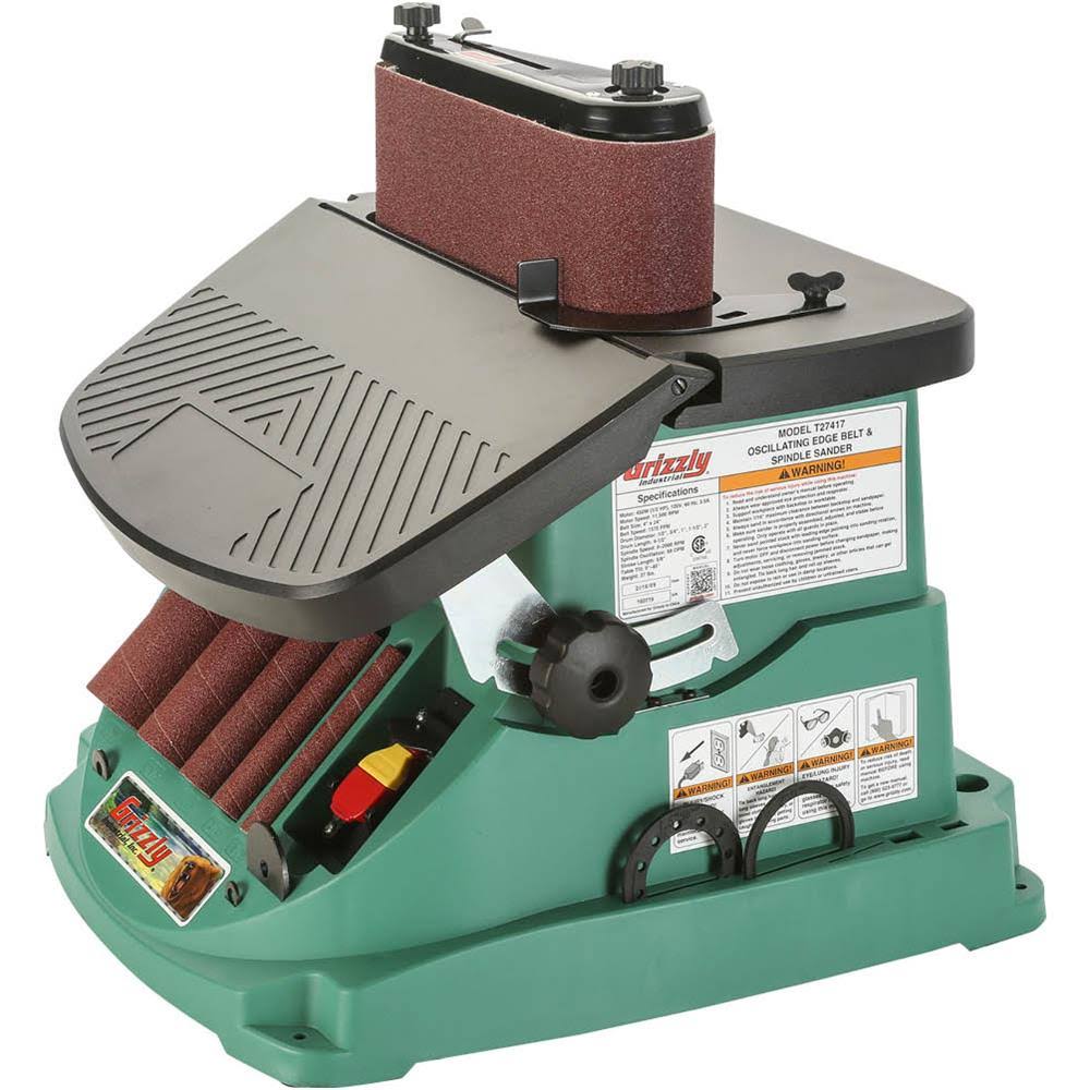 Grizzly Industrial T27417- Oscillating Edge Belt and Spindle Sander