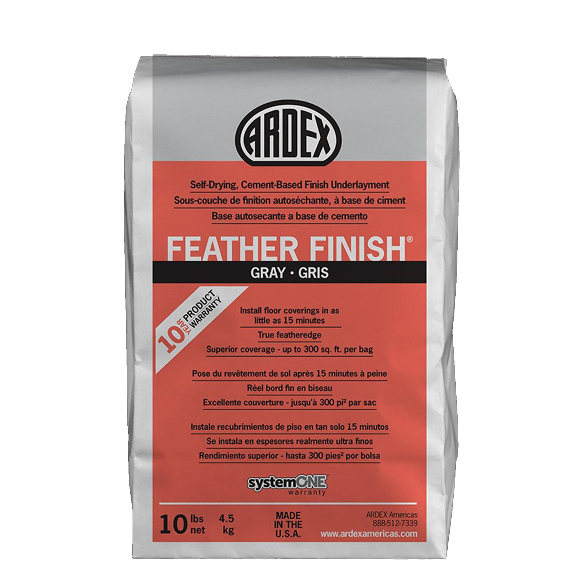 Ardex Self Drying Cement Based Feather Finish 10 lbs Bag
