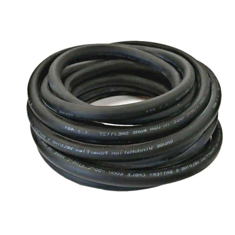 WindyNation 6G-50B 6-Gauge 50 ft. Black Welding Cable