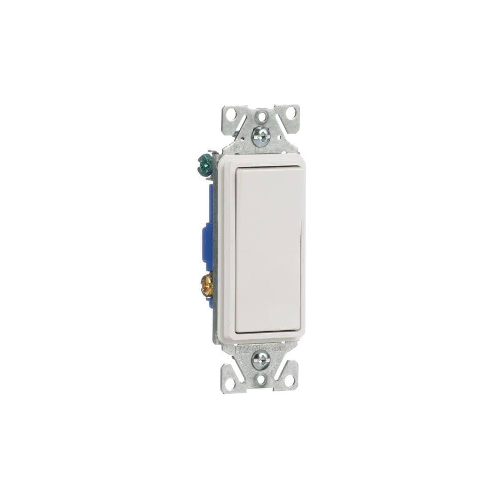 Eaton 15-Amp 3-Way Rocker Light Switch, White | 7503W-BX-LW
