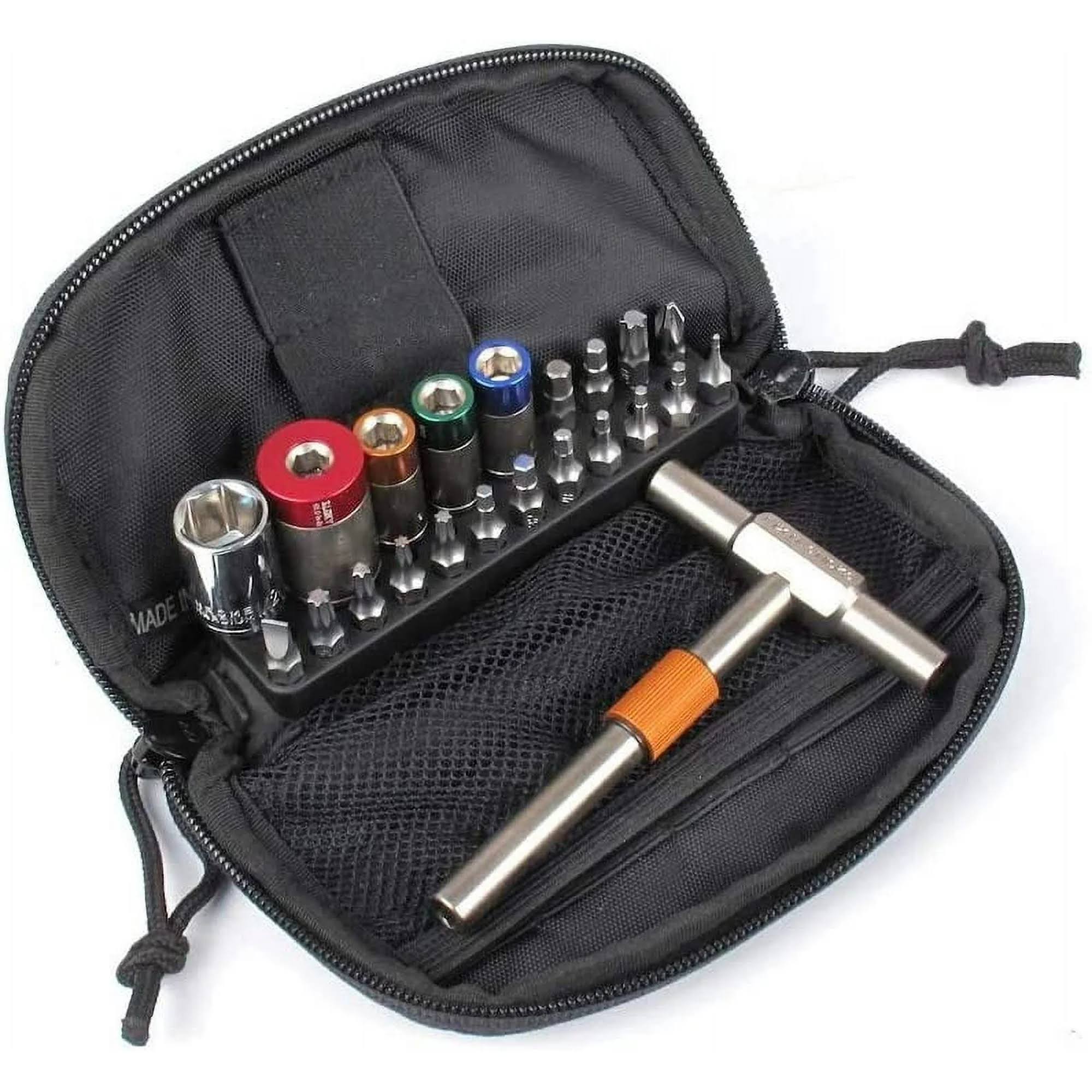 Fix It Sticks Four Miniature Torque Limiter Kit (65, 45, 25, 15 inch lbs) with T-Way Wrench and Deluxe Case