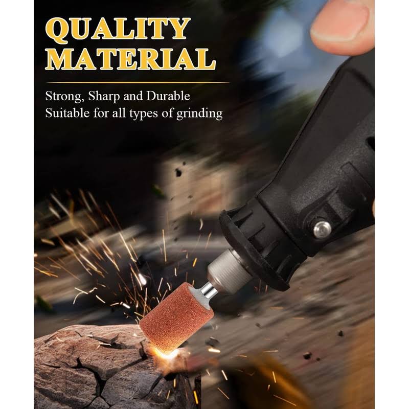 42pcs Abrasive Mounted Stone Grinding Wheel Head, Mounted Grinding Stone Set for Rotary Tool Accessories 1/8