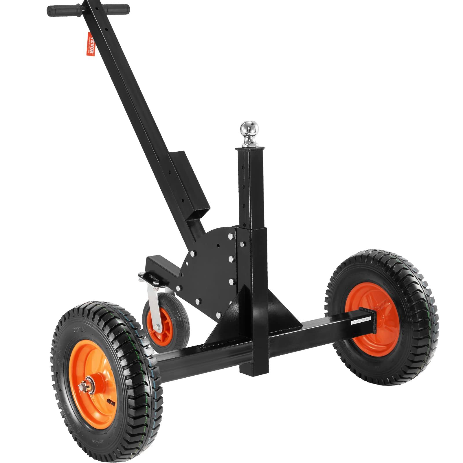 VEVOR Adjustable Trailer Dolly, 1500lbs Tongue Weight Capacity, 2 in 1 Trailer Mover with 23.6''-35.4'' Adjustable Height & 2'' Ball, 16'' Pneumatic
