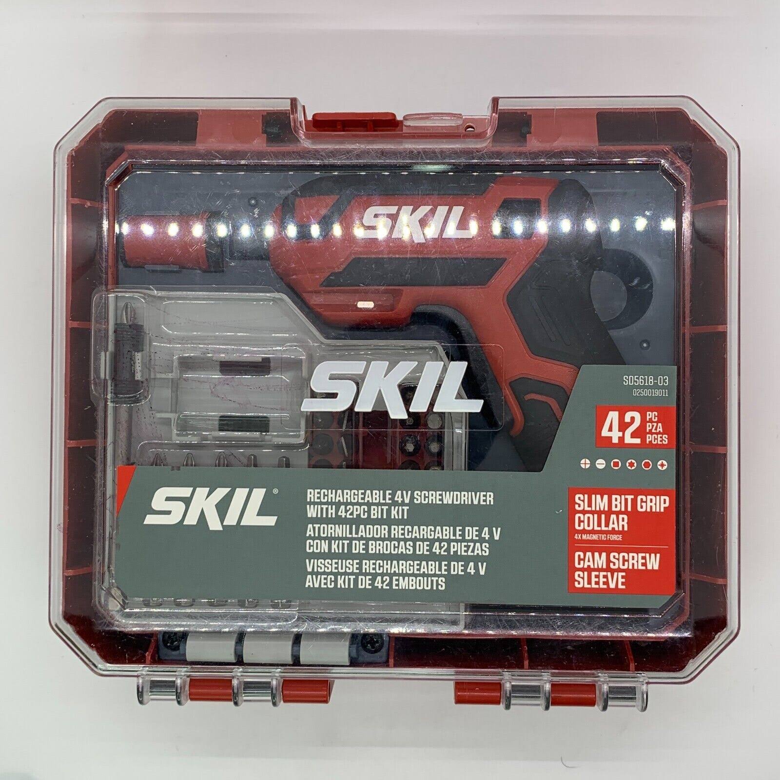 Skil 4V Screwdriver Rechargeable with 42pc Bit Kit