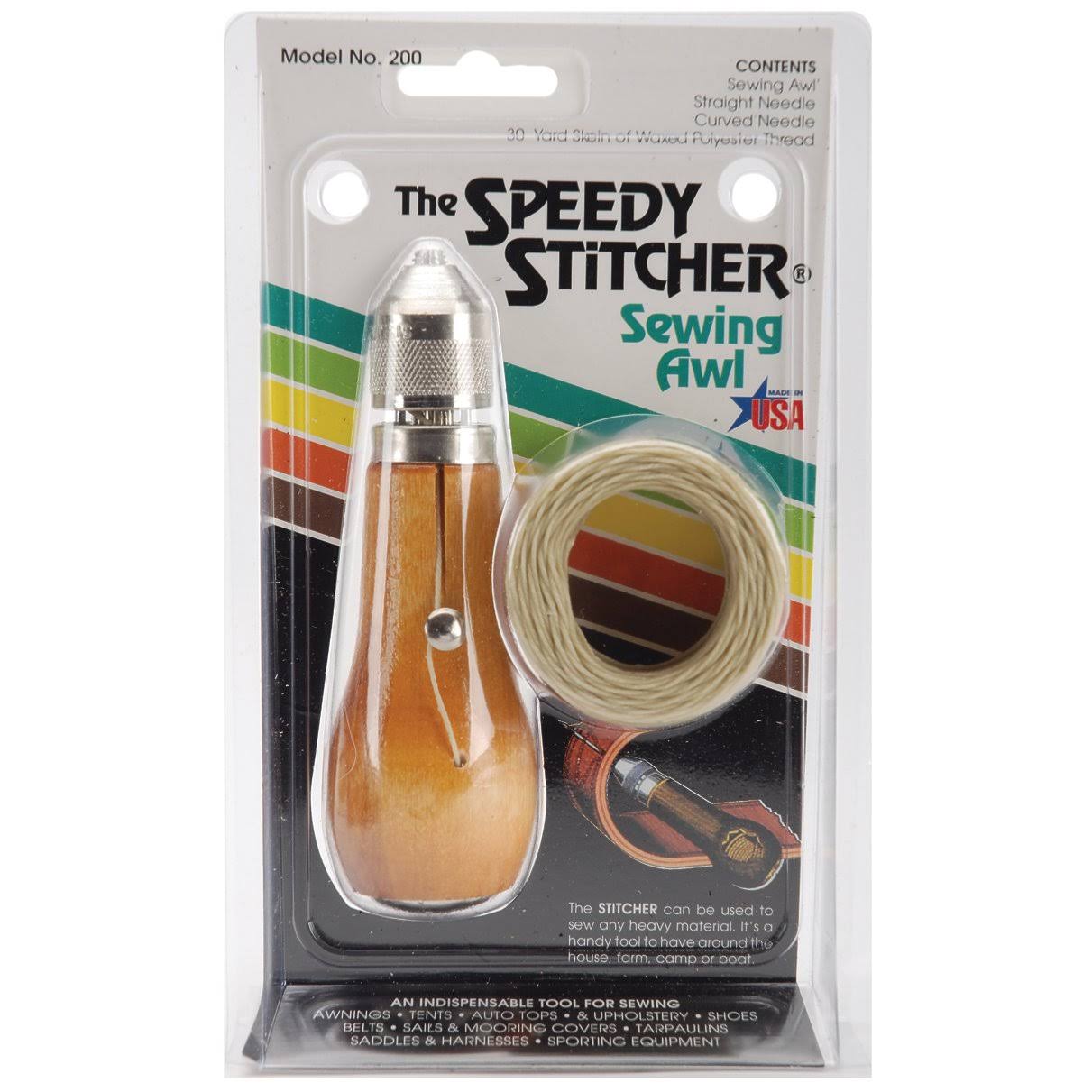 Speedy Stitcher Sewing Awl with 30 Yard Thread