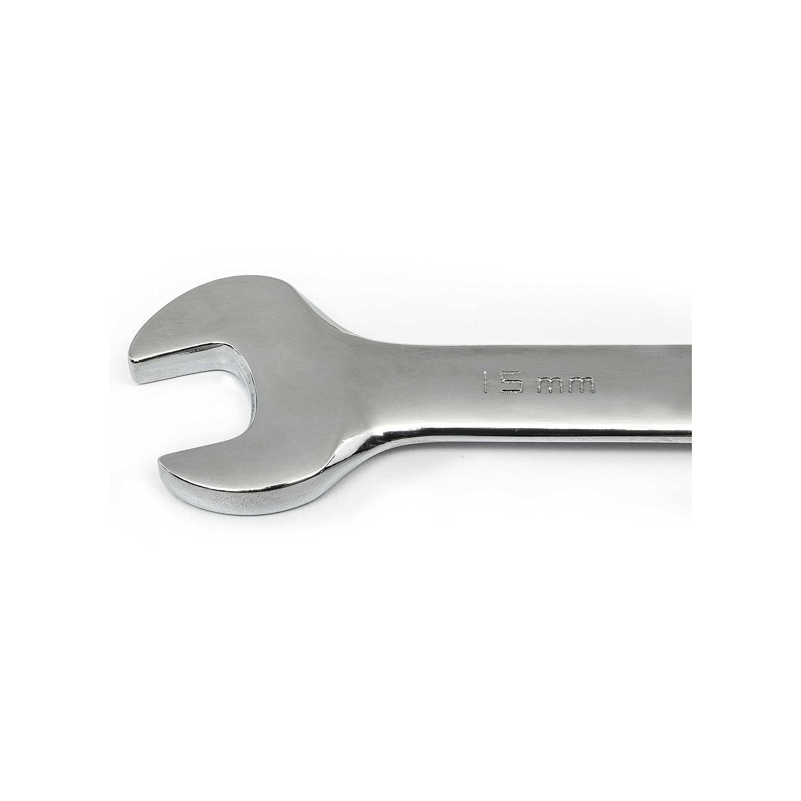 GearWrench 30 Piece 12 Point Ratcheting Combination SAE/Metric (1/4-1 in., 8-24 mm) Wrench Set with Wrench Racks- 86702