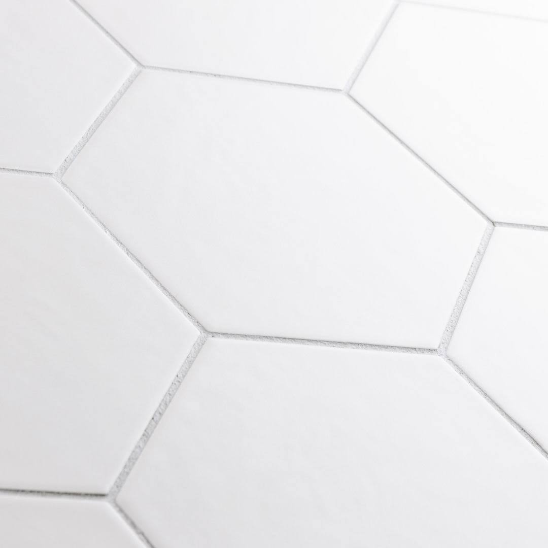 somertile fdxmhmw retro hex porcelain floor and wall tile, 10.25