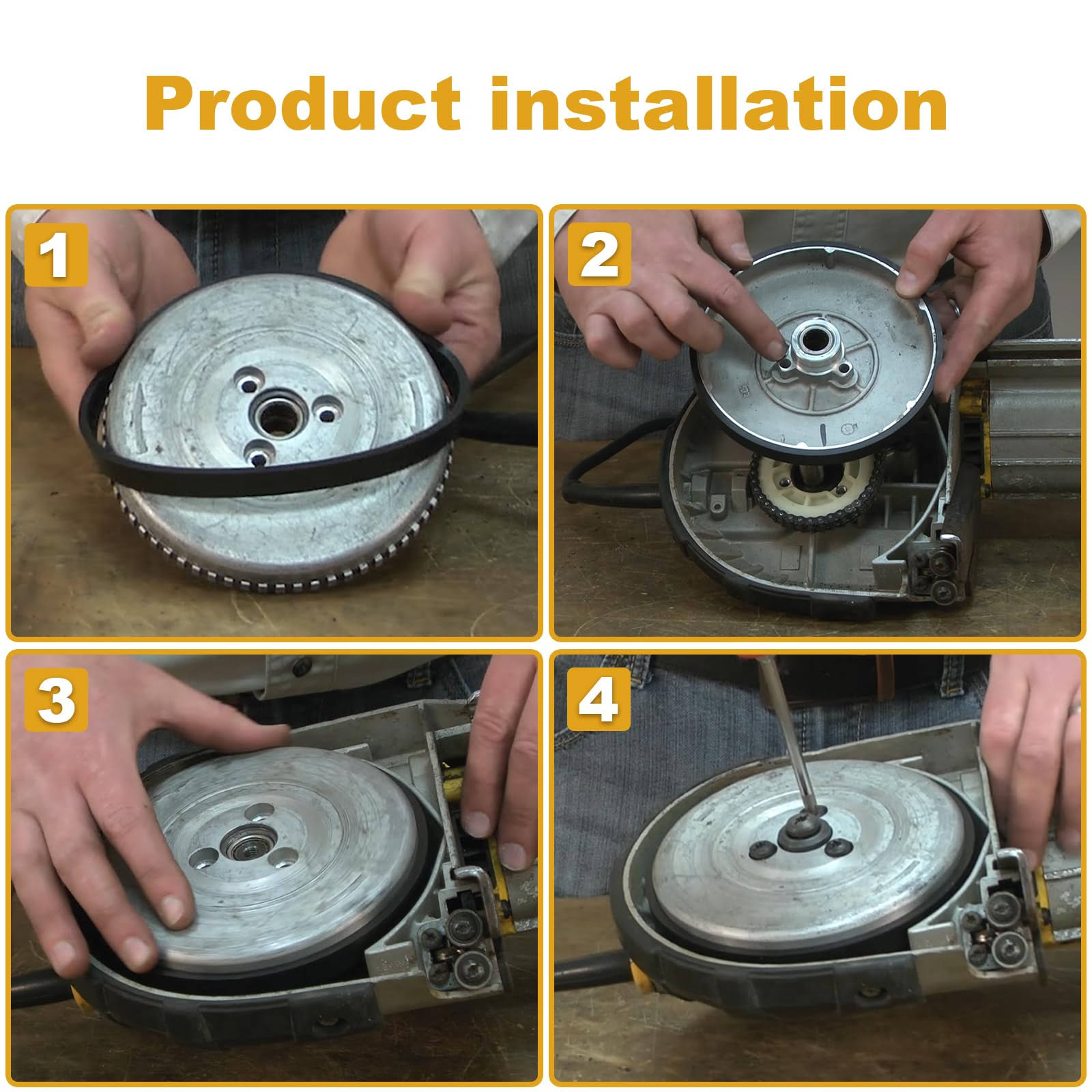 showingo 4 Pack 650721-00 Bandsaw Rubber Tires Replacement for DeWalt Band Saw Tires and Milwaukee Bandsaw Pulley Tires DWM120 A02807 DCS374 DW328K