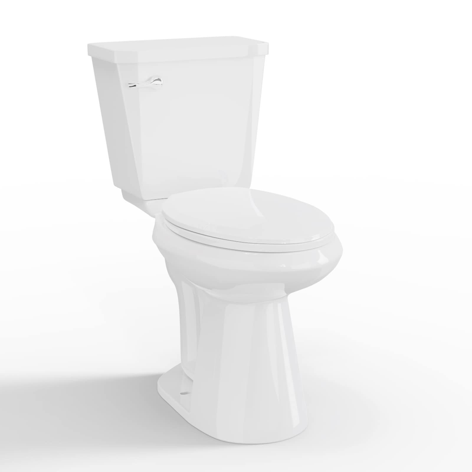Superflo HT-140 21-Inch Height Extra Tall Toilet for Bathrooms, Elongated Toilet Seat,