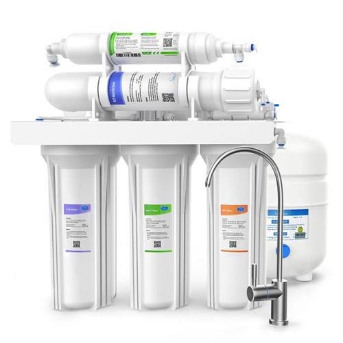Simpure Water Filter System, 5 Stage Reverse Osmosis, TDS Reduction 100gpd Under Sink Water Filtration RO System, BPA Free, Size: 100 GDP