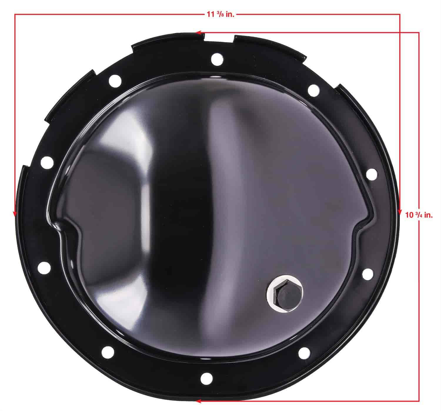 JEGS 62573 Steel Differential Cover GM 8.5 in. 10-Bolt