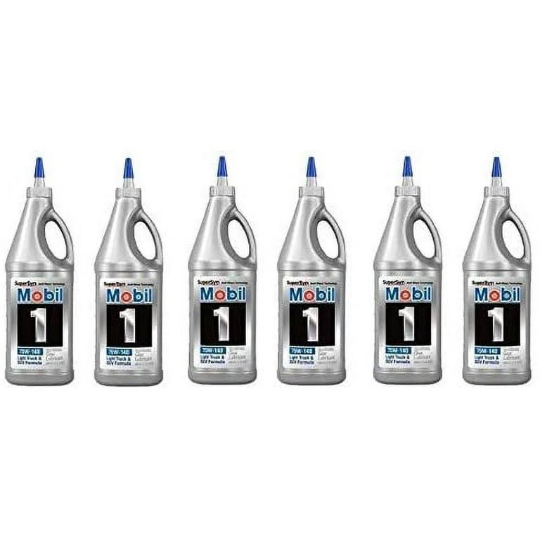 Mobil 1 102490 75W-140 Synthetic Gear Lube (6 Quarts)