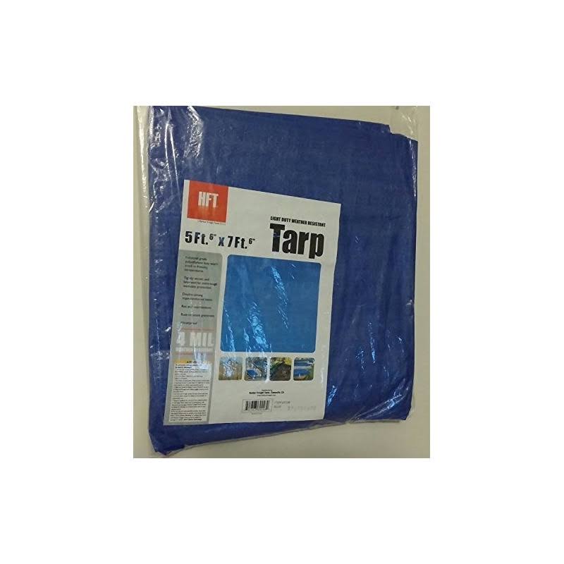 Hft 5 ft. 6 in. x 7 ft. 6 in. Blue All Purpose/Weather Resistant Tarp