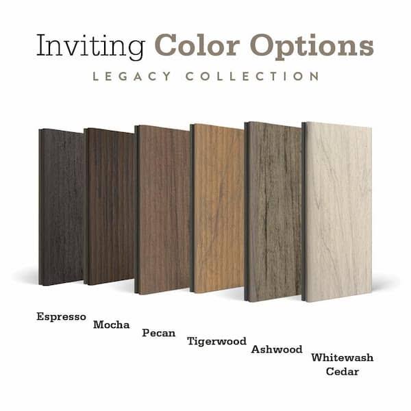 TimberTech Composite Legacy 5/4 in. x 6 in. x 1 ft. Grooved Tigerwood Composite Sample (Actual: 0.94 in. x 5.36 in. x 1 ft)