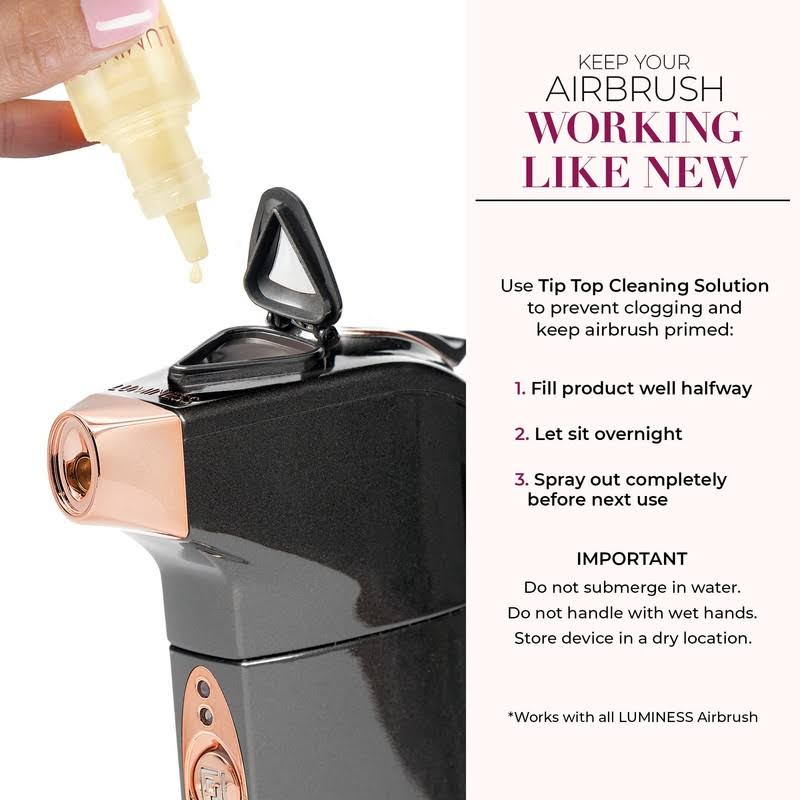 Luminess Breeze Duo Airbrush Makeup System, Fair Coverage- 9-Piece Kit Includes 2x Silk Airbrush Foundation, Soft Rose Blush, Glow Highlighter, Moist