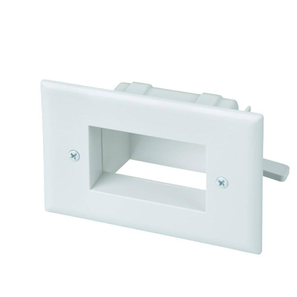 White 1-Gang 1-Decorator/Rocker/1-Duplex Wall Plate (1-Pack)
