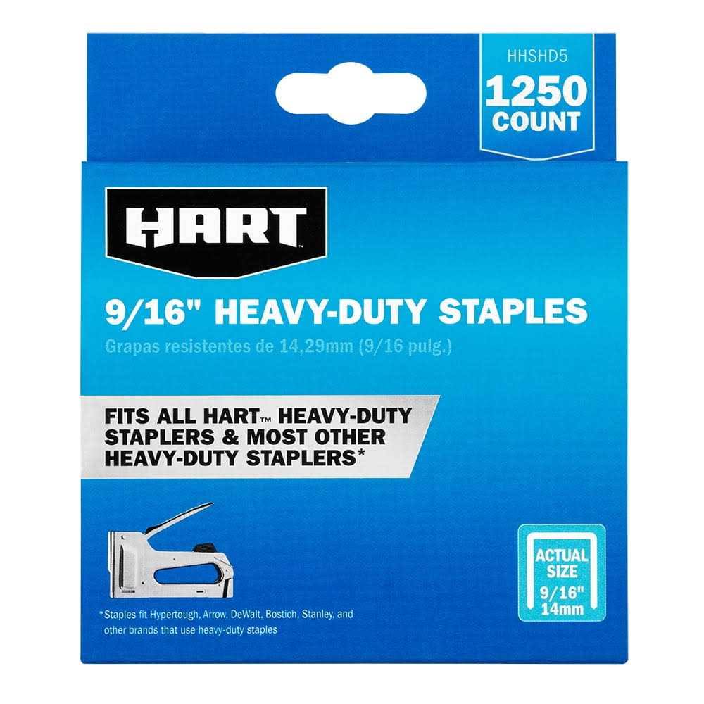 Hart Heavy Duty Staples- 9/16 in