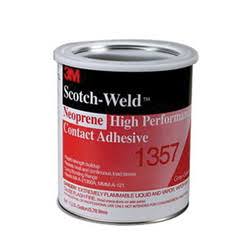 3M Neoprene High Performance Contact Adhesive 1357, Gray-Green, 1 Gallon Can