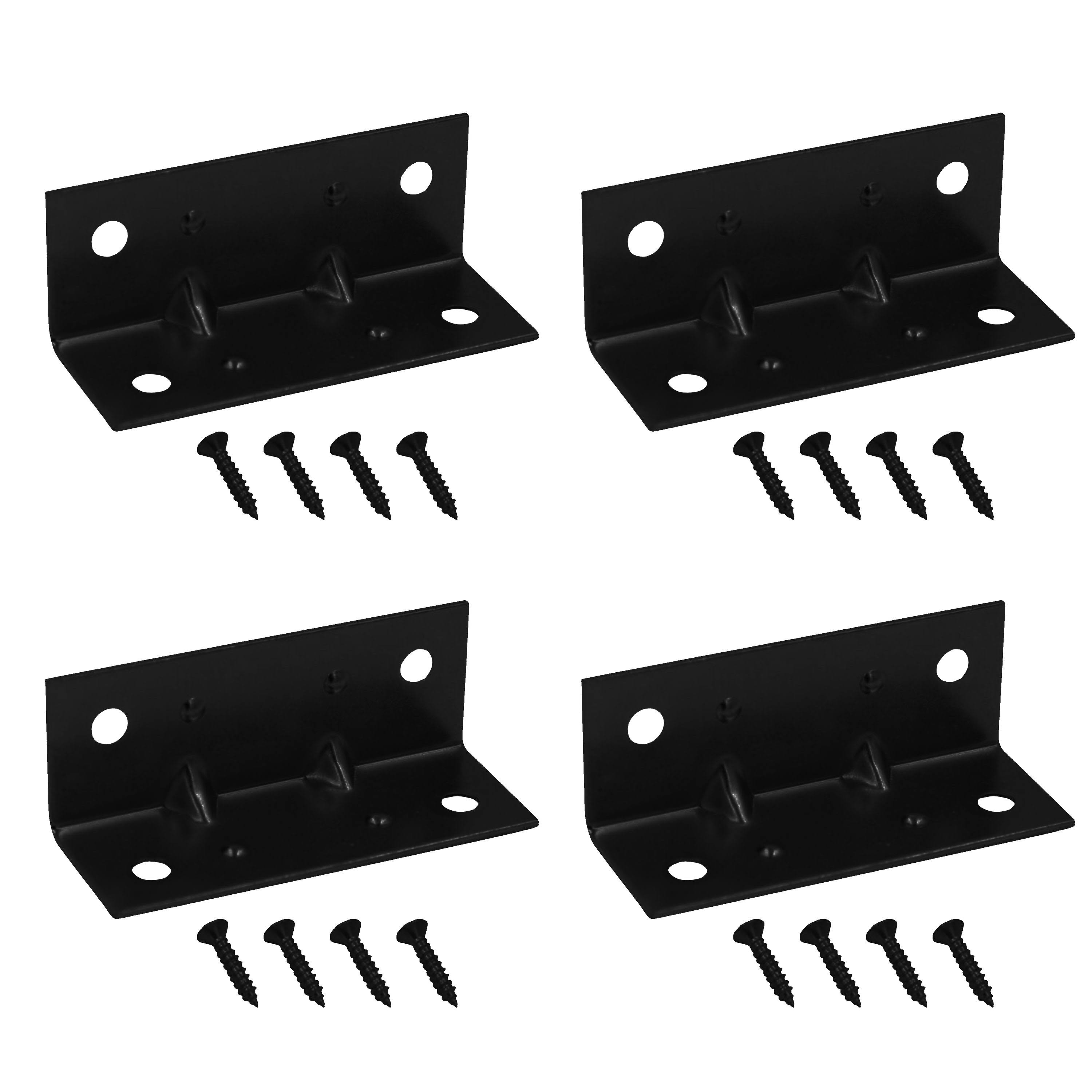 ReliaBilt 5.5-in x 0.75-in x 0.75-in Steel Corner Brace(4-Pack)