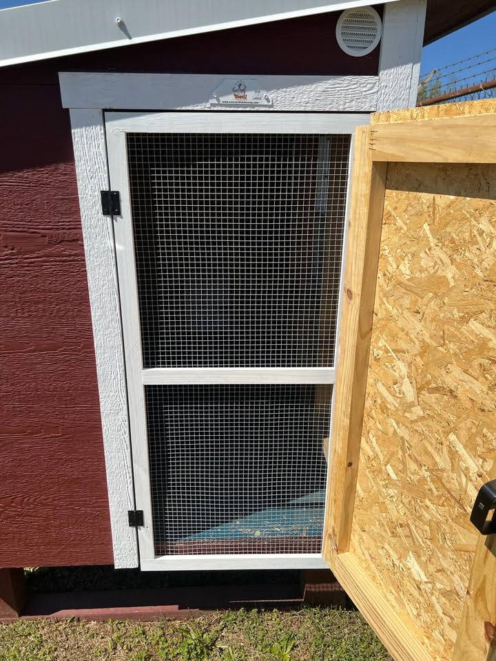 Small Chicken Coop Ventilation Door