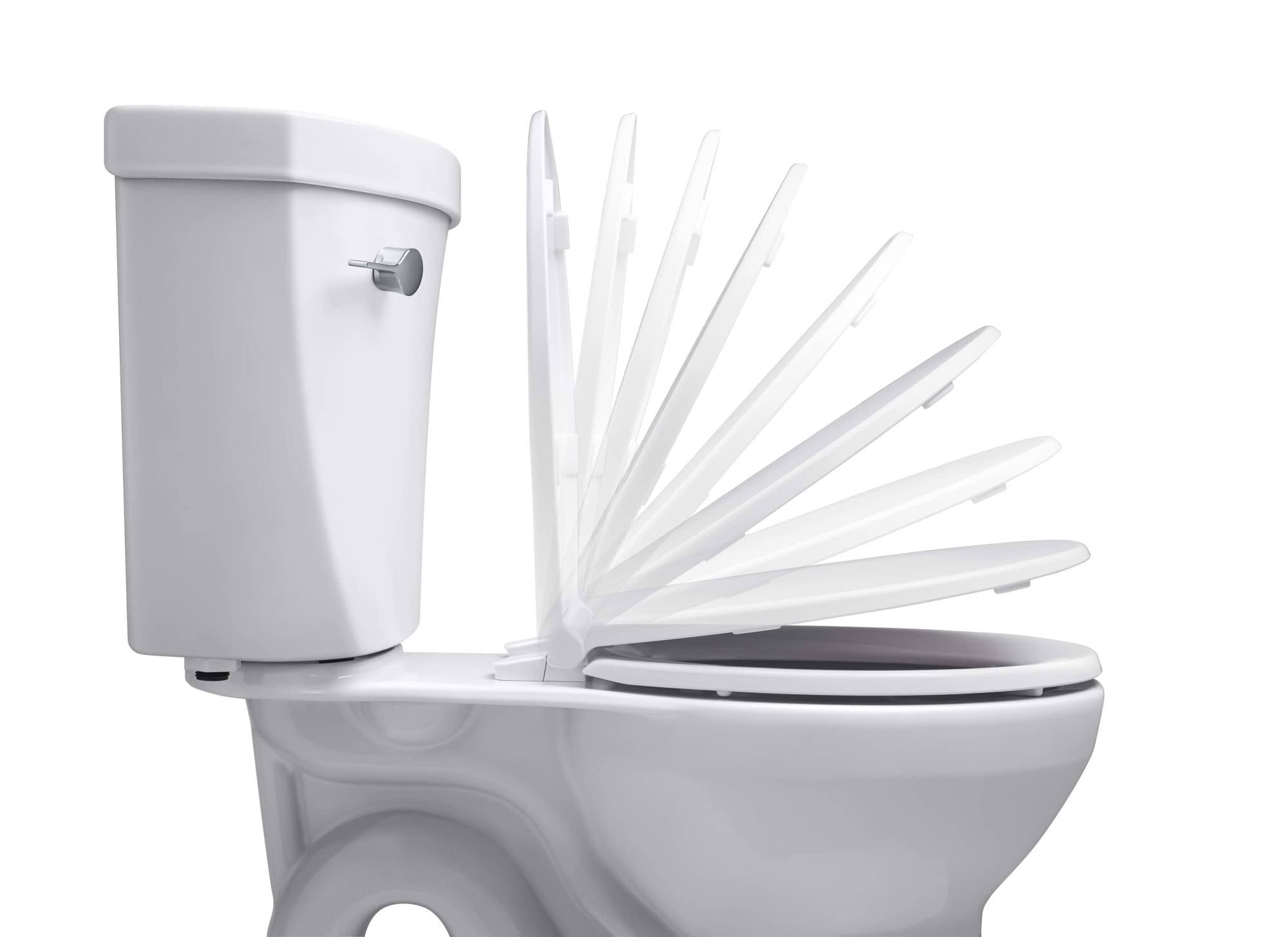 Kohler 20466-0 Stonewood Quiet-Close Elongated Toilet Seat- White