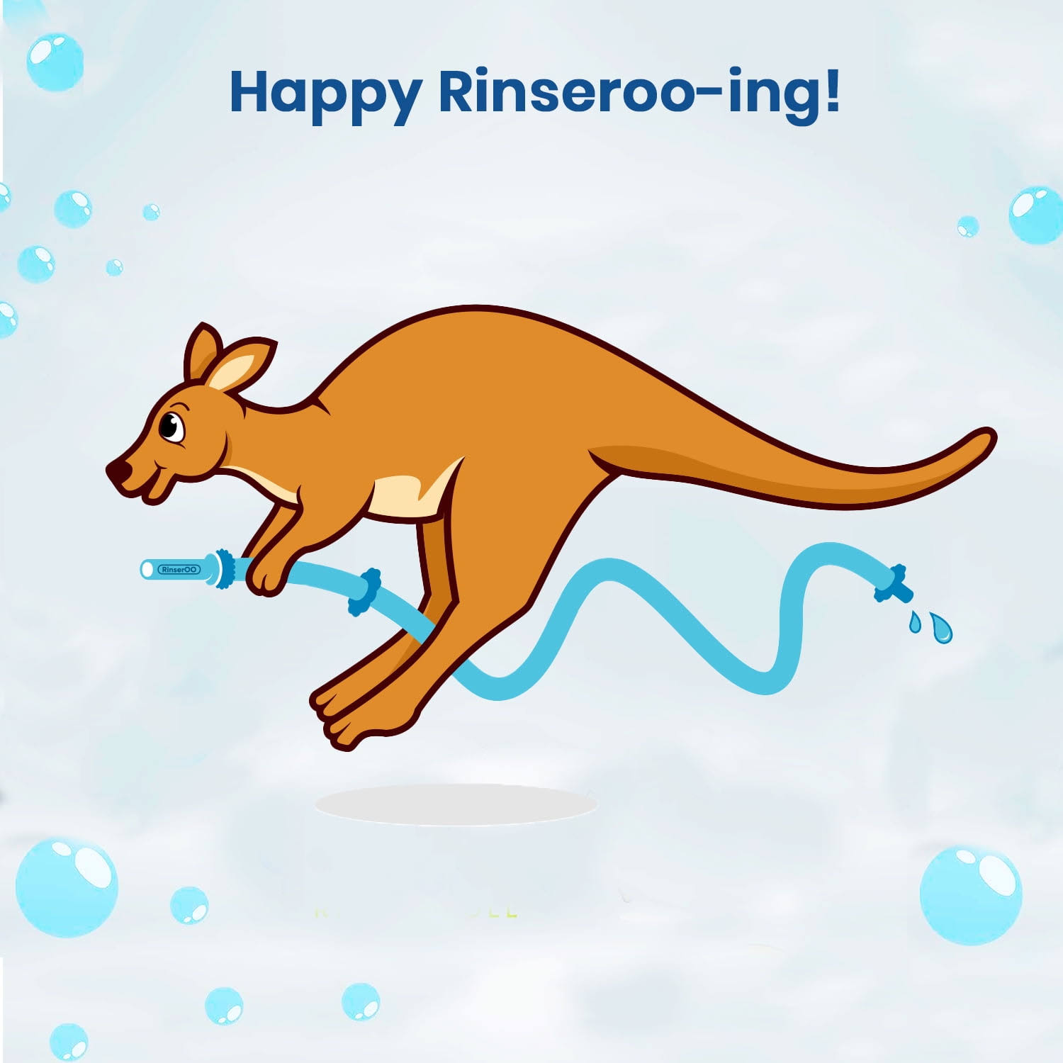 Rinseroo Tub Faucet Hose and Sprayer: Slips on to Tub Spout for Hair Washing, Baby or Dog Bath. Bathtub Faucet Showerhead ATTACHMENT. Shower Adapter 2597