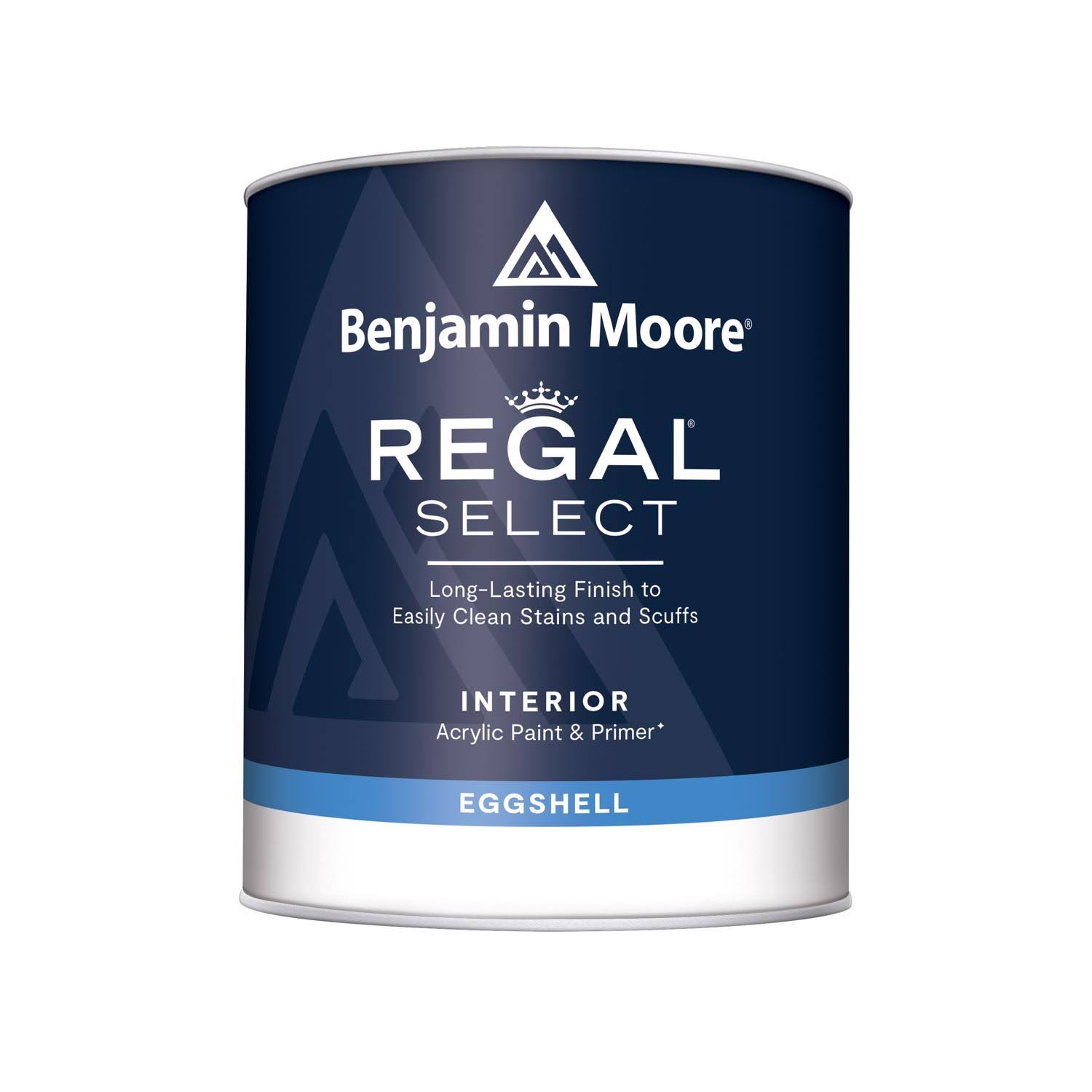 Benjamin Moore Regal Select Acrylic Eggshell Premium Interior Paint & Primer, White, 1 qt.