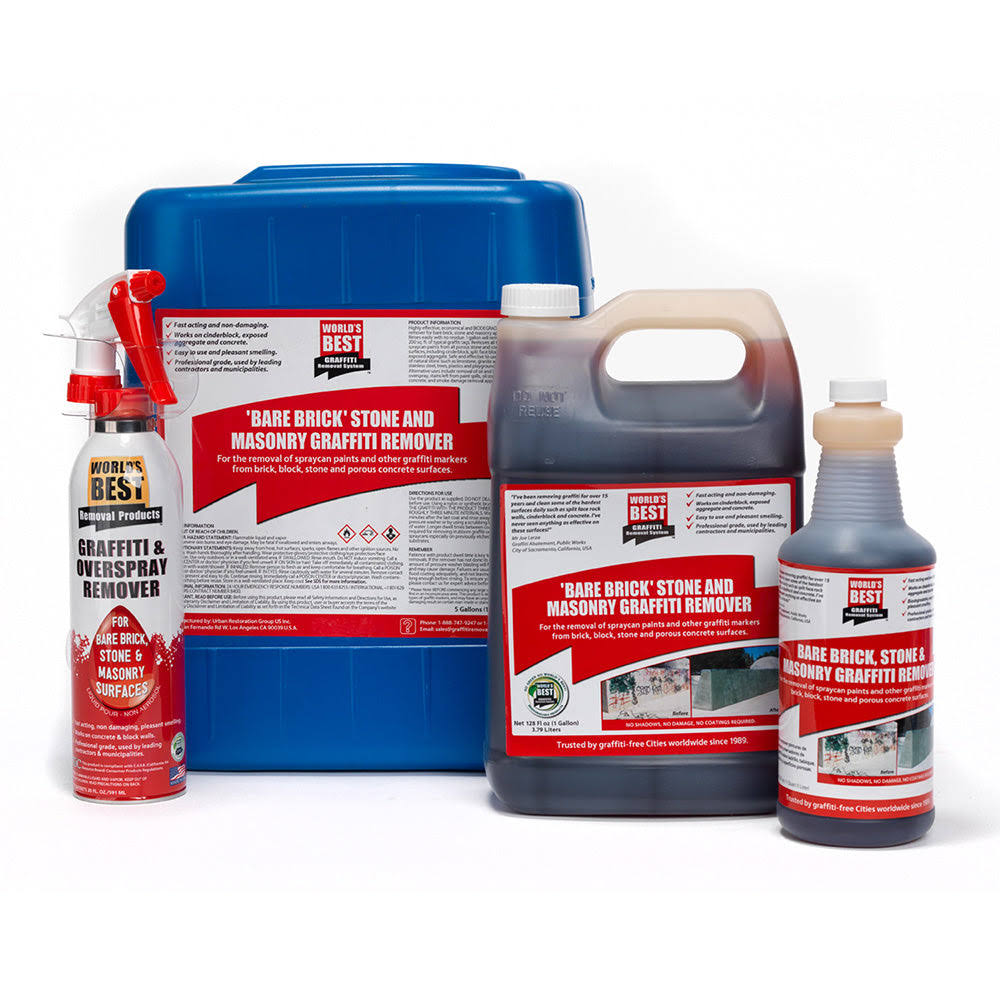 World's Best 1 Gallon Bare Brick, Stone, and Masonry Graffiti Remover