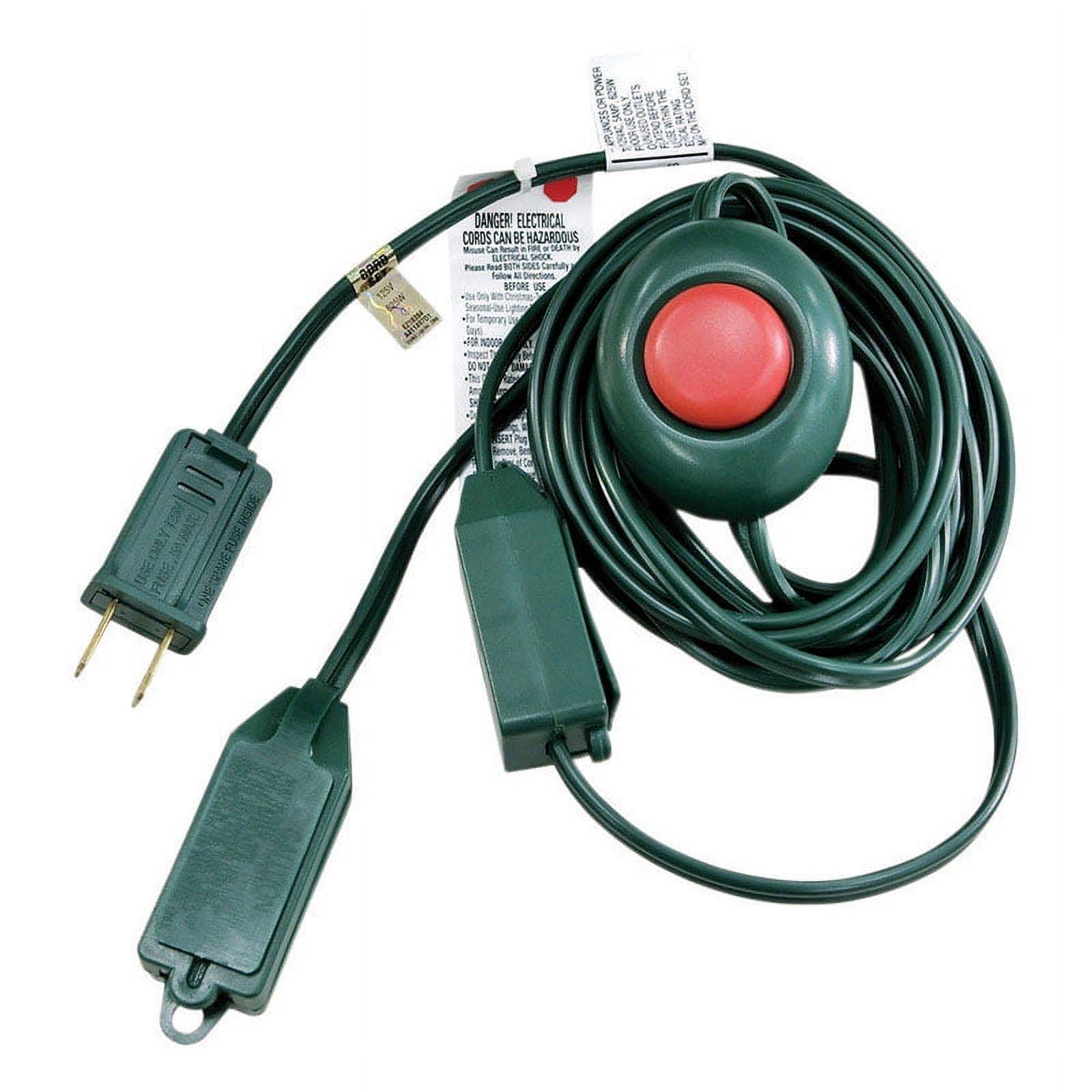 Ace Indoor 15 ft. L Green Extension Cord with Switch