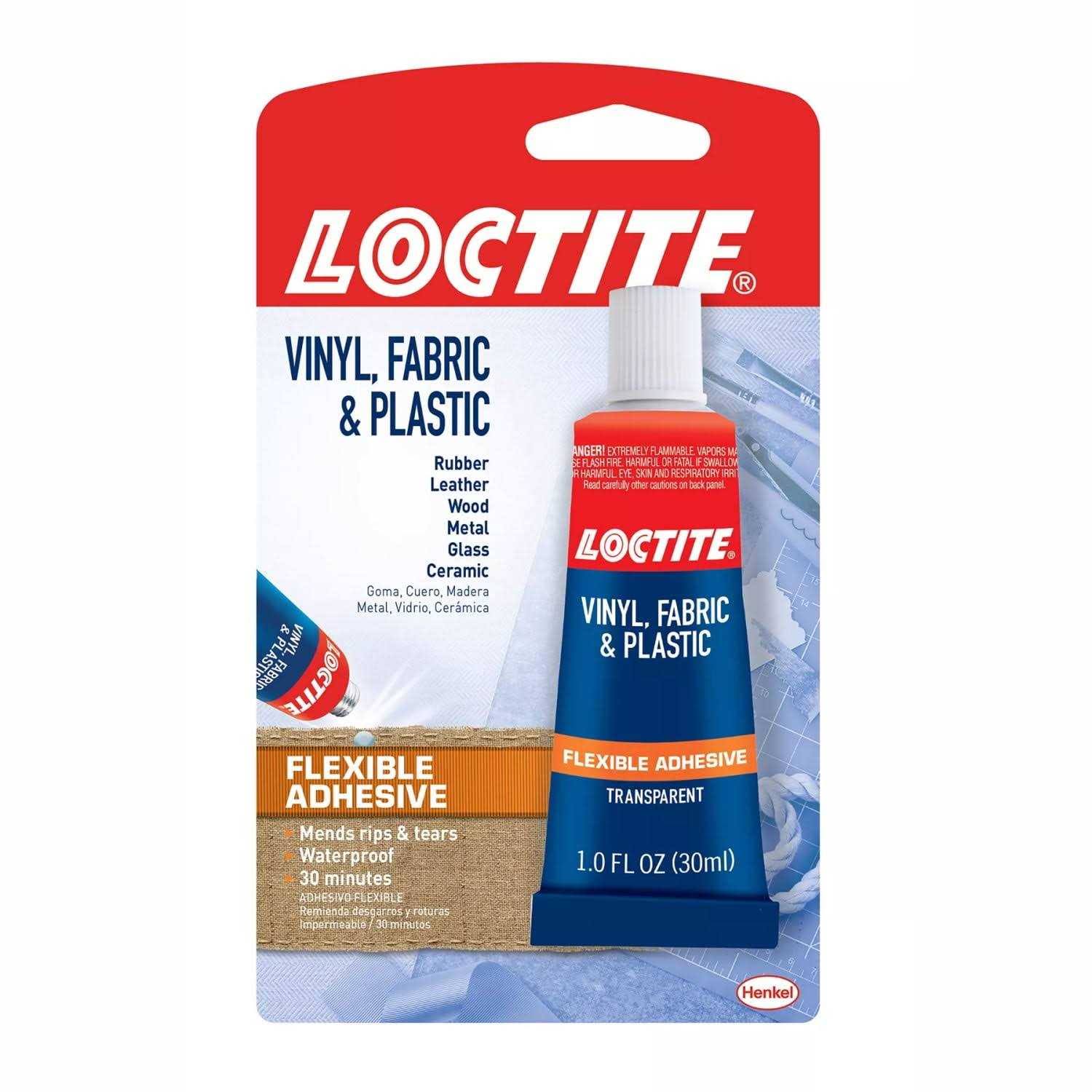 Loctite Transparent Vinyl, Fabric & Plastic Repair Flexible Adhesive- 1 fl oz