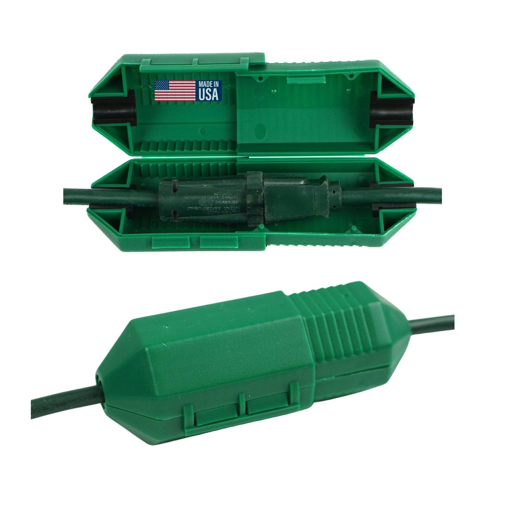 Cordsafe Extension Cord Plug Protector & Safety Cover Water-Resistant Outdoor Prevents Tripping Keep Cords Connected Green 1-Pack 2022