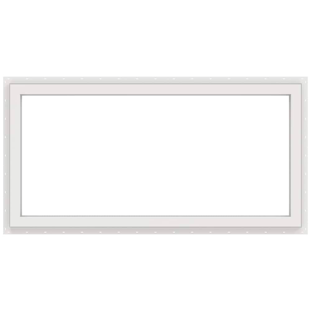 JELD-WEN V-2500 48-in x 24-in x 2.9063-in Jamb Rectangle Black Window | LOWOLJW234800024