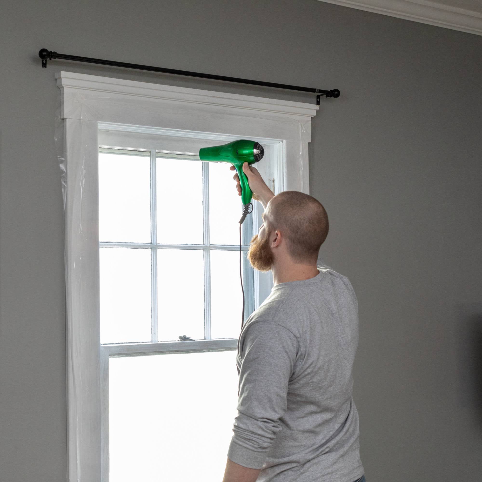 Duck Brand Rolled Shrink Film Window Kit- Clear, 10 Windows, 62 in. x 420 in.