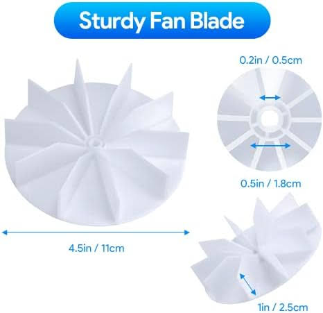 Bathroom Vent Fan Motor and Blower Wheel Replacement, Upgraded Ultra Quiet Electric Motors Kit Compatible with Nutone Broan 50CFM 120V
