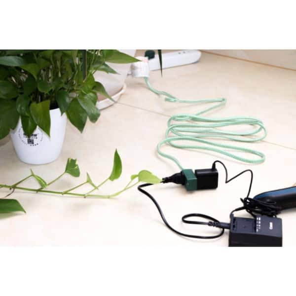 HDX 10 ft. 16-Gauge/2 Green Braided Extension Cord