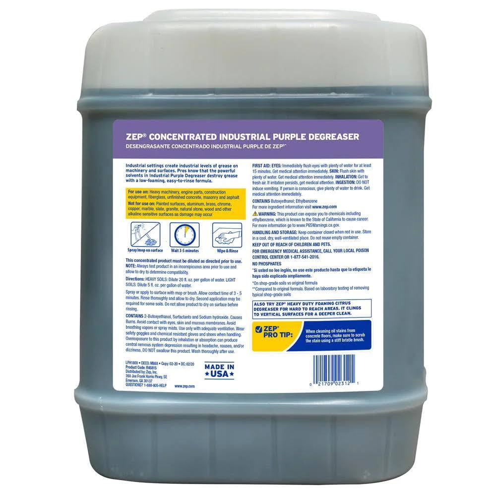 Zep Industrial Purple 640-Fl oz Degreaser
