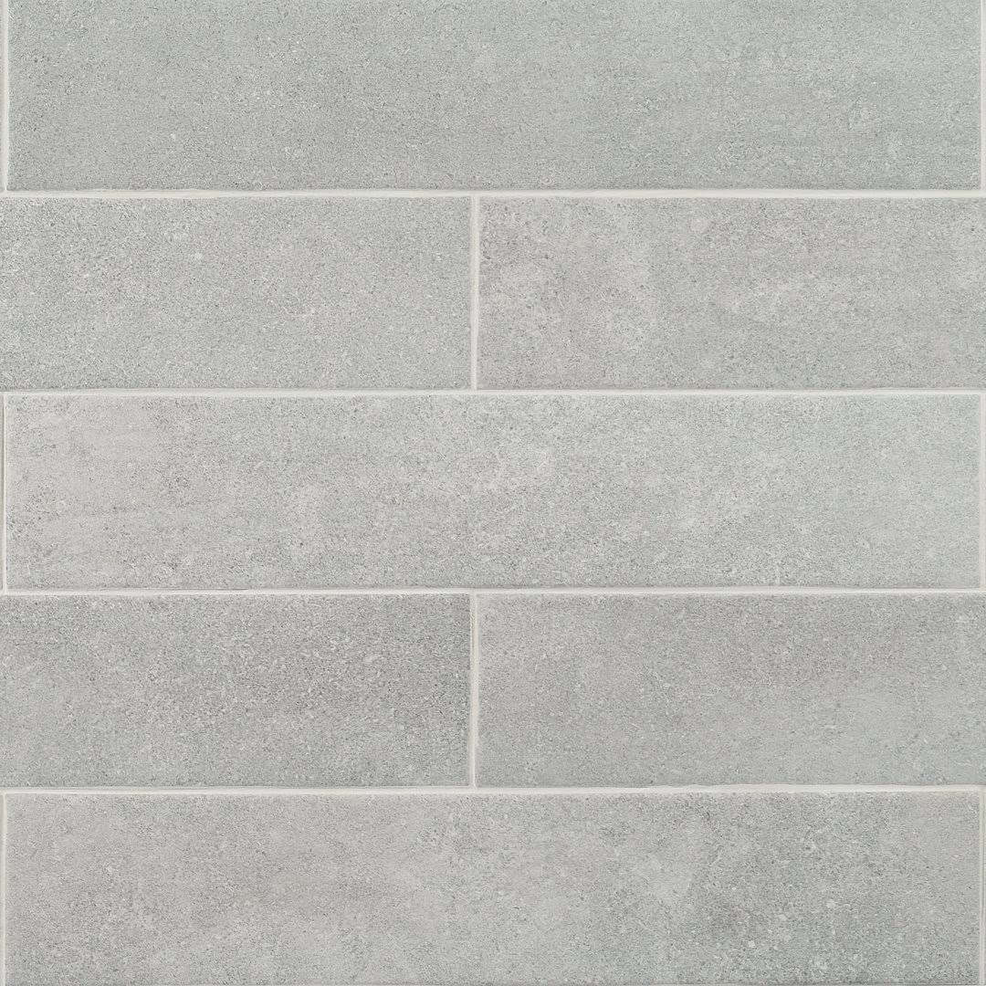 Ivy Hill Tile Texstone Gris 4x19 Matte Gray Porcelain Subway Tile, Backsplash, Wall and Floor