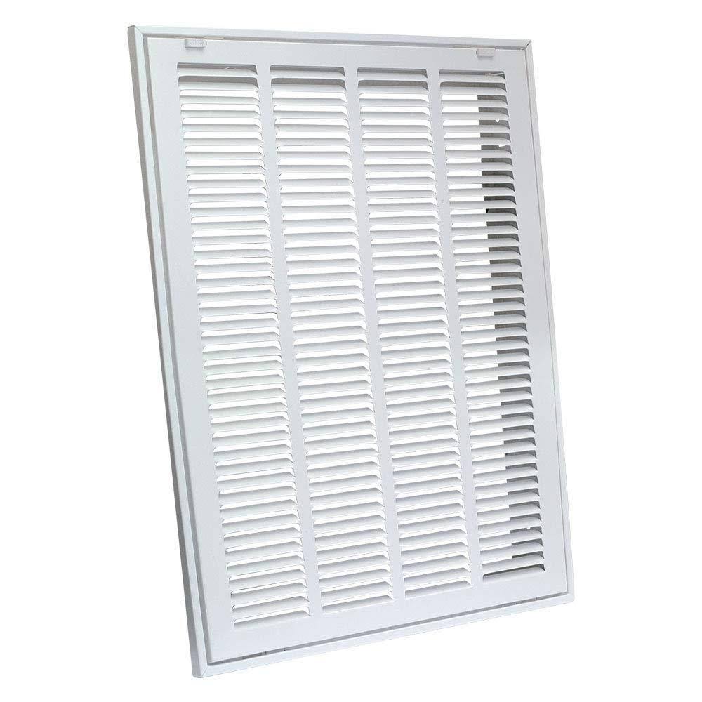 Ez-flo 20-in x 25-in Steel White Sidewall/Ceiling Return Air Filter Grille | 61633