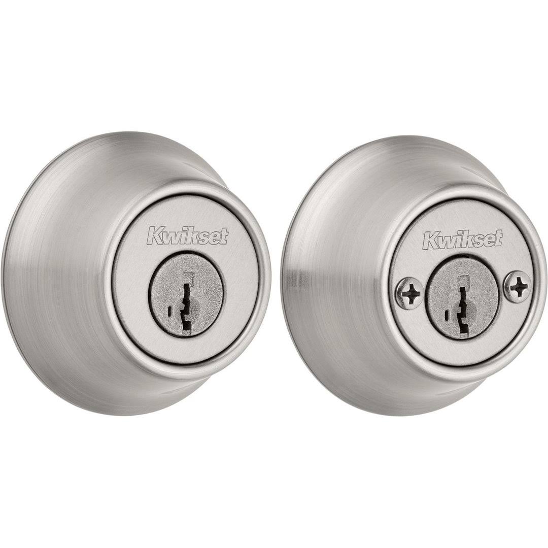 Kwikset 665 Satin Chrome Double Cylinder Deadbolt Featuring SmartKey Security