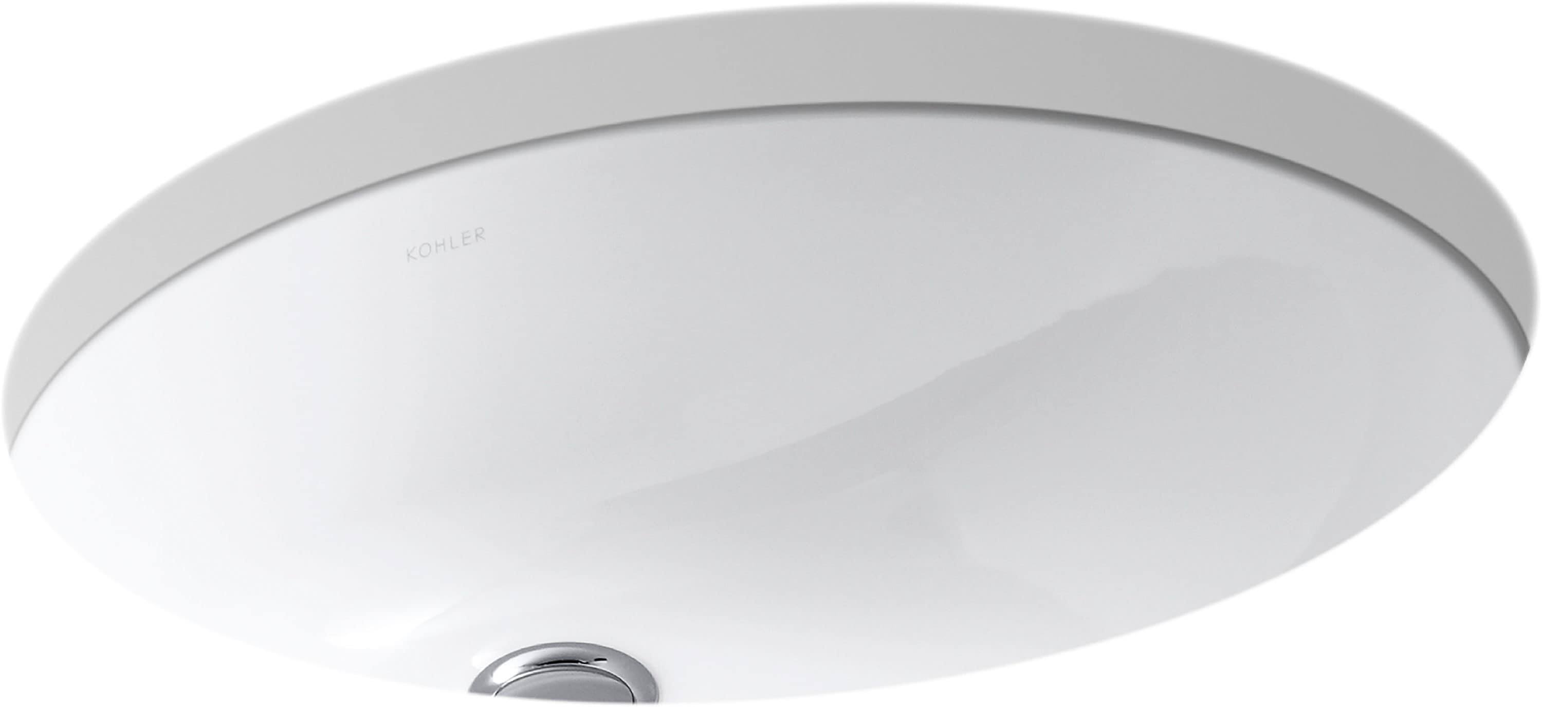 Kohler Caxton Undermount Bathroom Sink in White R2210-0