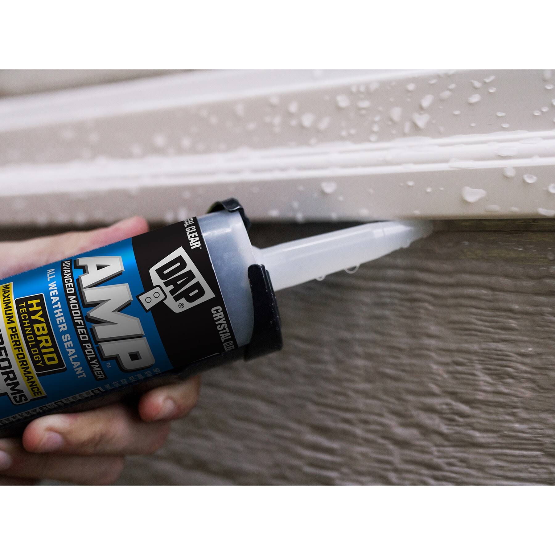 Dap Amp 9-oz Crystal Clear Paintable Advanced Sealant Caulk