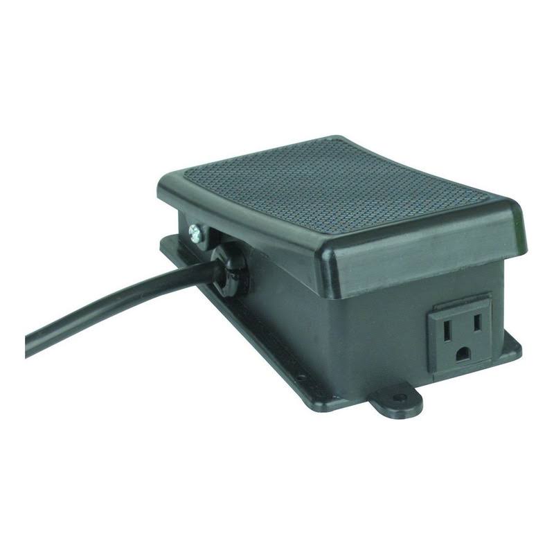Hft Latching on Off 110V 15A 2-Step Maintained Foot Switch, 57200, Black