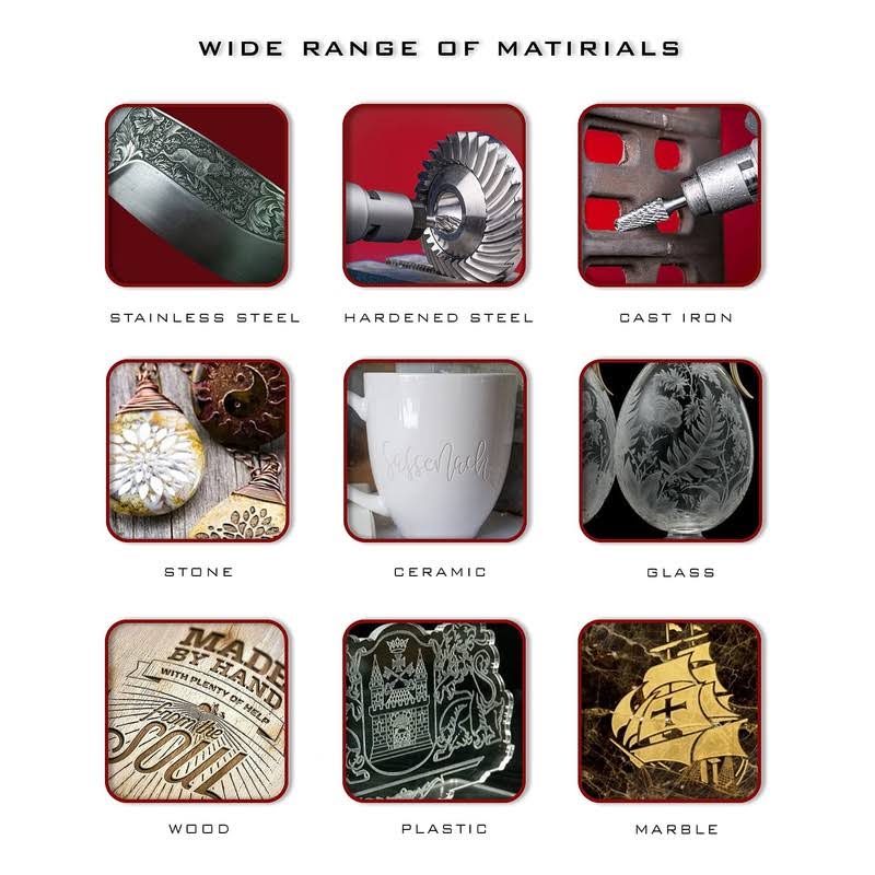 Pilim Tungsten Carbide Burr Set 1/4