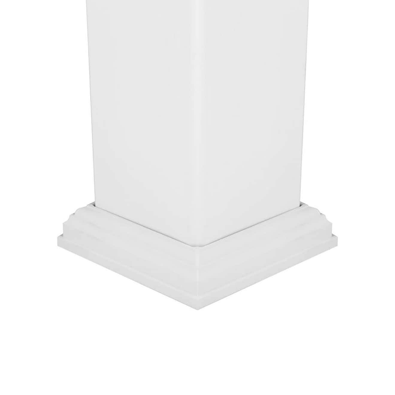 Deckorators 4-in x 4-in White Composite Deck Post Sleeve 354352